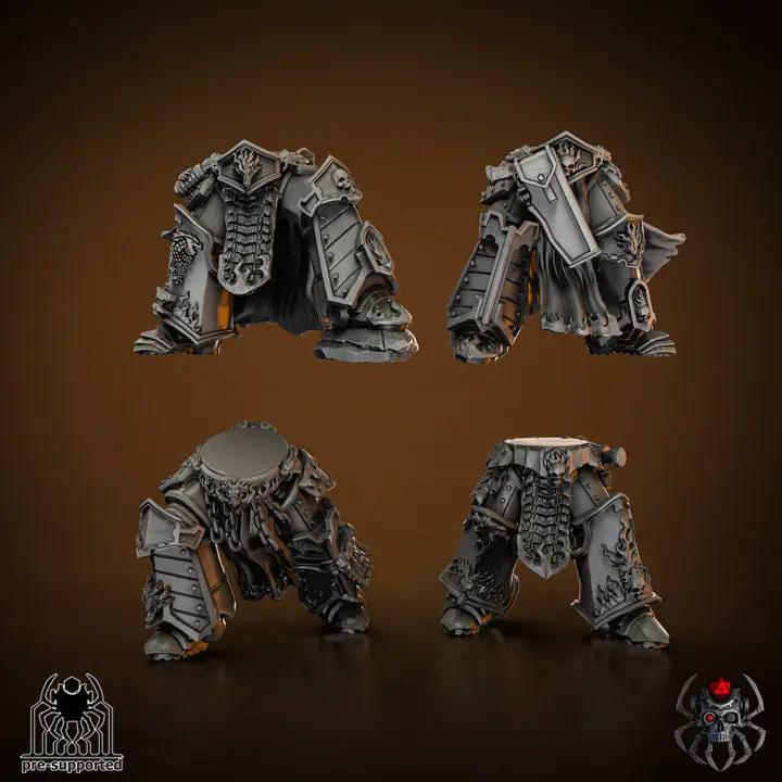 3D printed Flame Lizards Elite Legs model by Last Hope Miniatures, featuring detailed fiery lizard design and intricate sculpting.