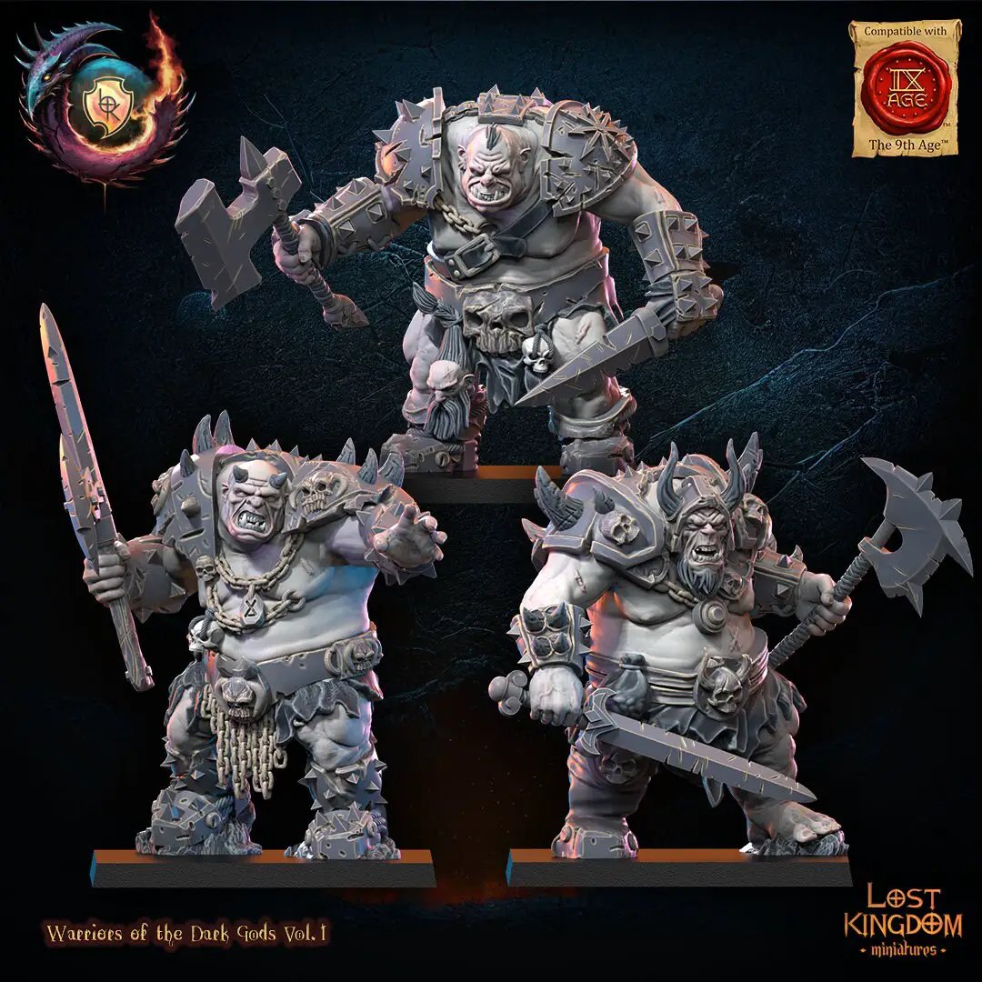 3D printed Forsworn Regiment model by Last Hope Miniatures, detailed fantasy miniatures for tabletop gaming.