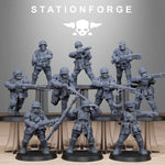 3D printed FreeGuard Infantry model by Last Hope Miniatures, detailed sci-fi soldier for tabletop gaming.