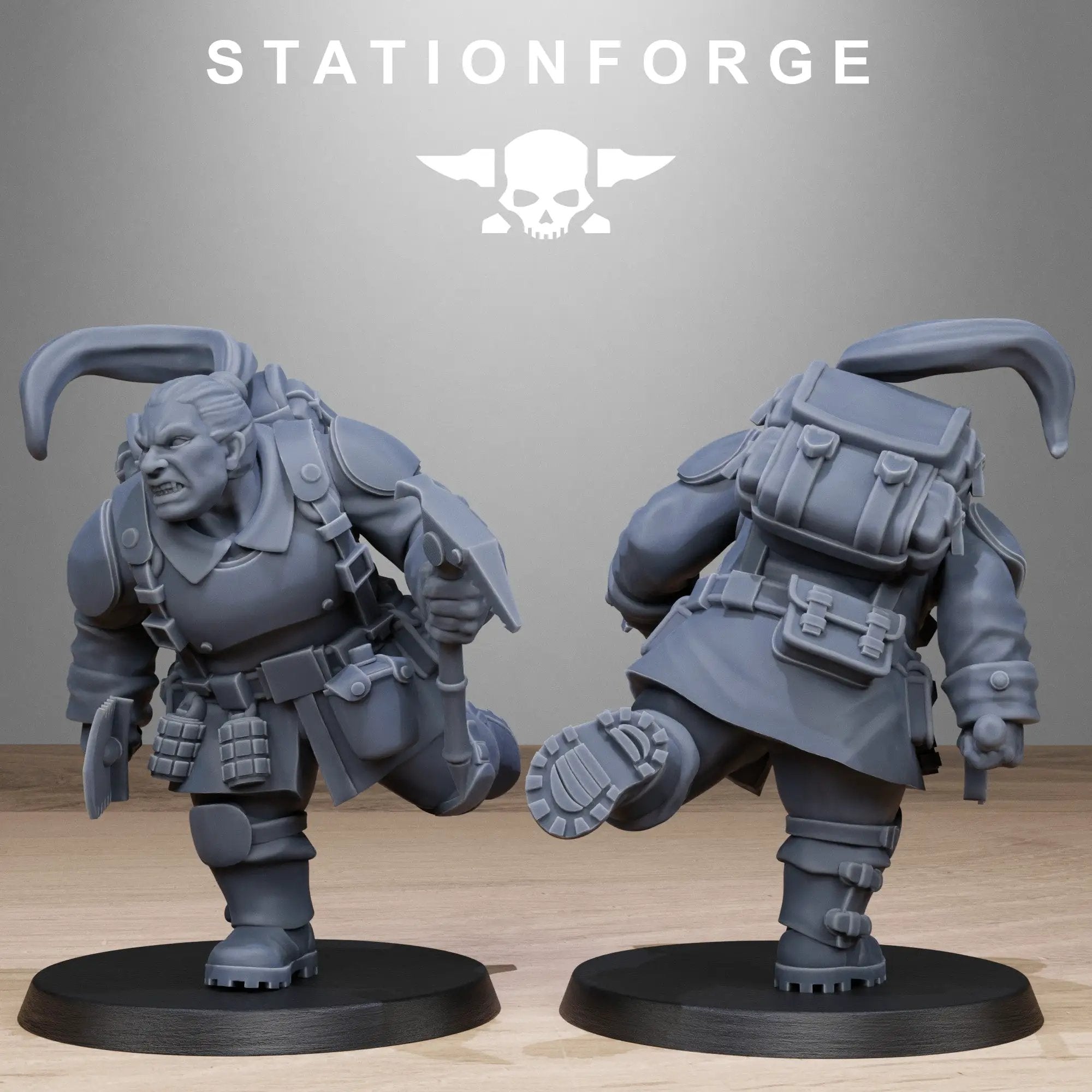 Set of 10 3D printed FreeGuard Mutant Sisters miniatures by StationForge Miniatures for Last Hope Miniatures.