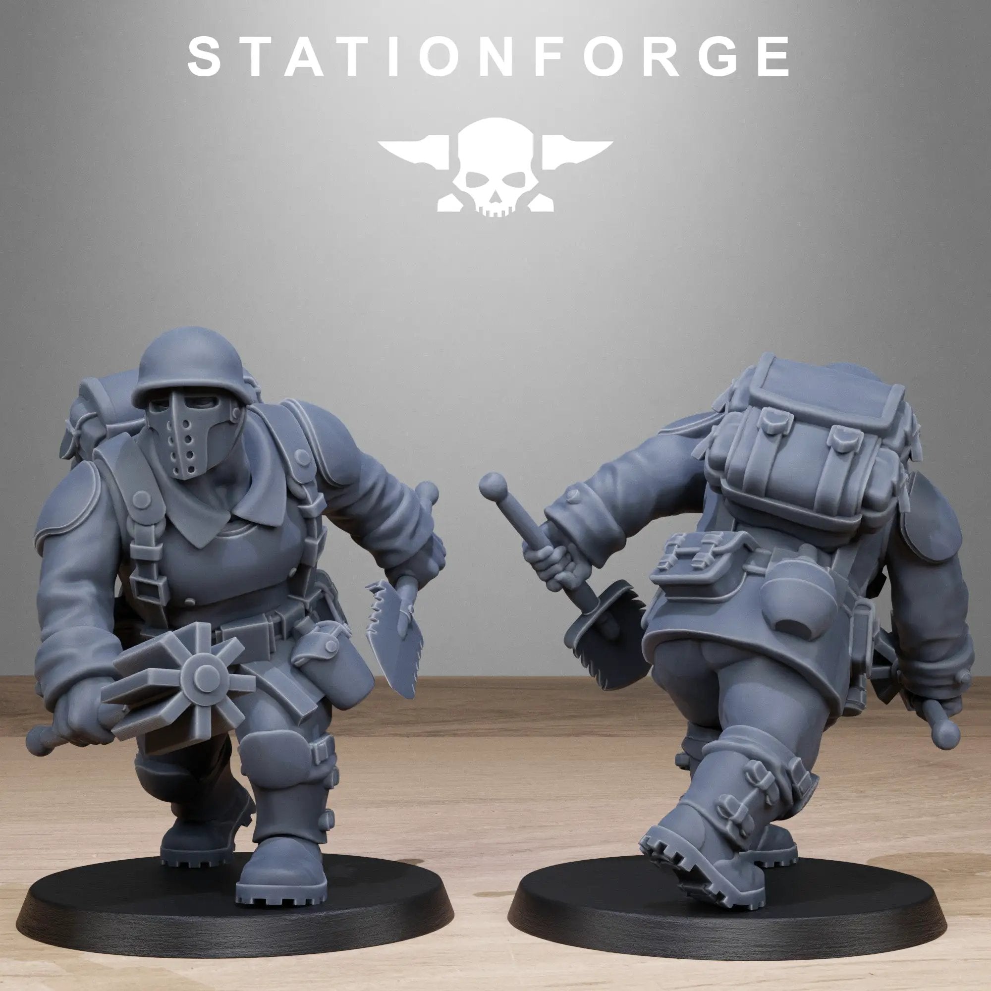 10 3D printed FreeGuard Mutant Sisters models by Last Hope Miniatures, featuring detailed sci-fi miniature figures.