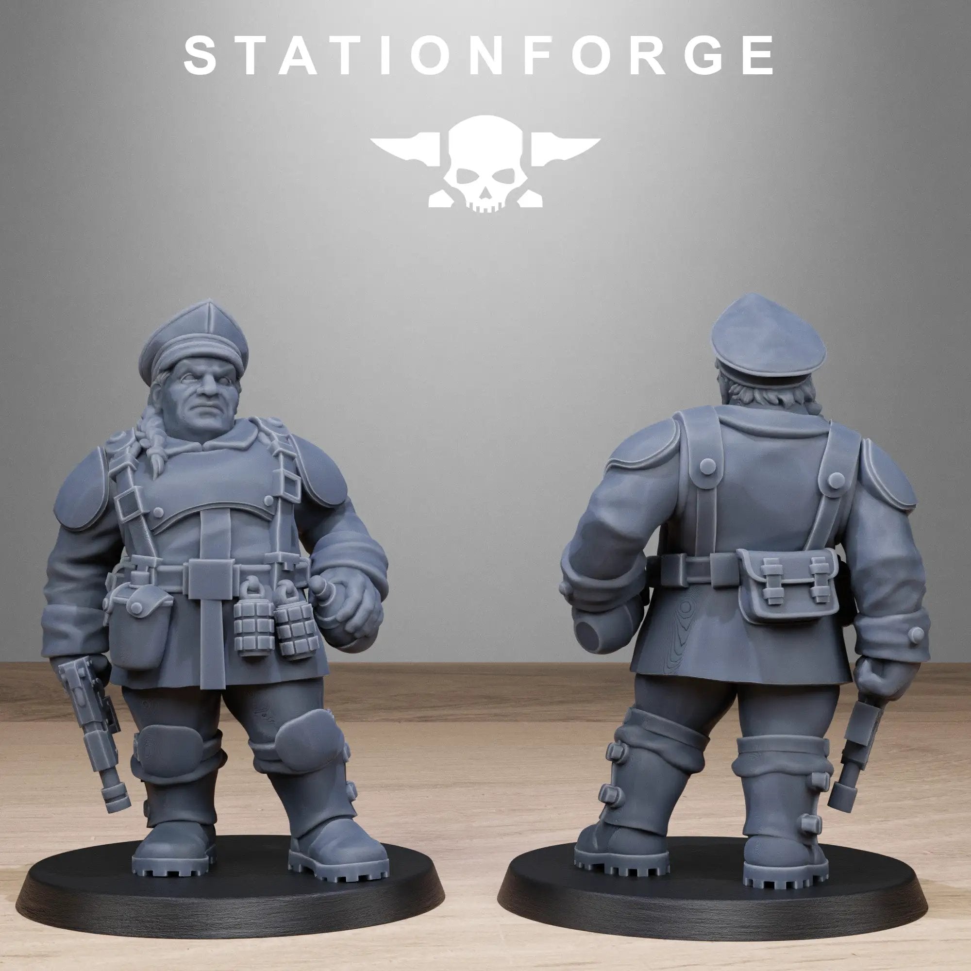 Set of 10 3D printed FreeGuard Mutant Sisters miniatures by StationForge Miniatures, detailed models for tabletop gaming.