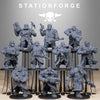 Ten 3D printed Frostwatch Mutants model miniatures from StationForge by Last Hope Miniatures, featuring detailed fantasy figures.