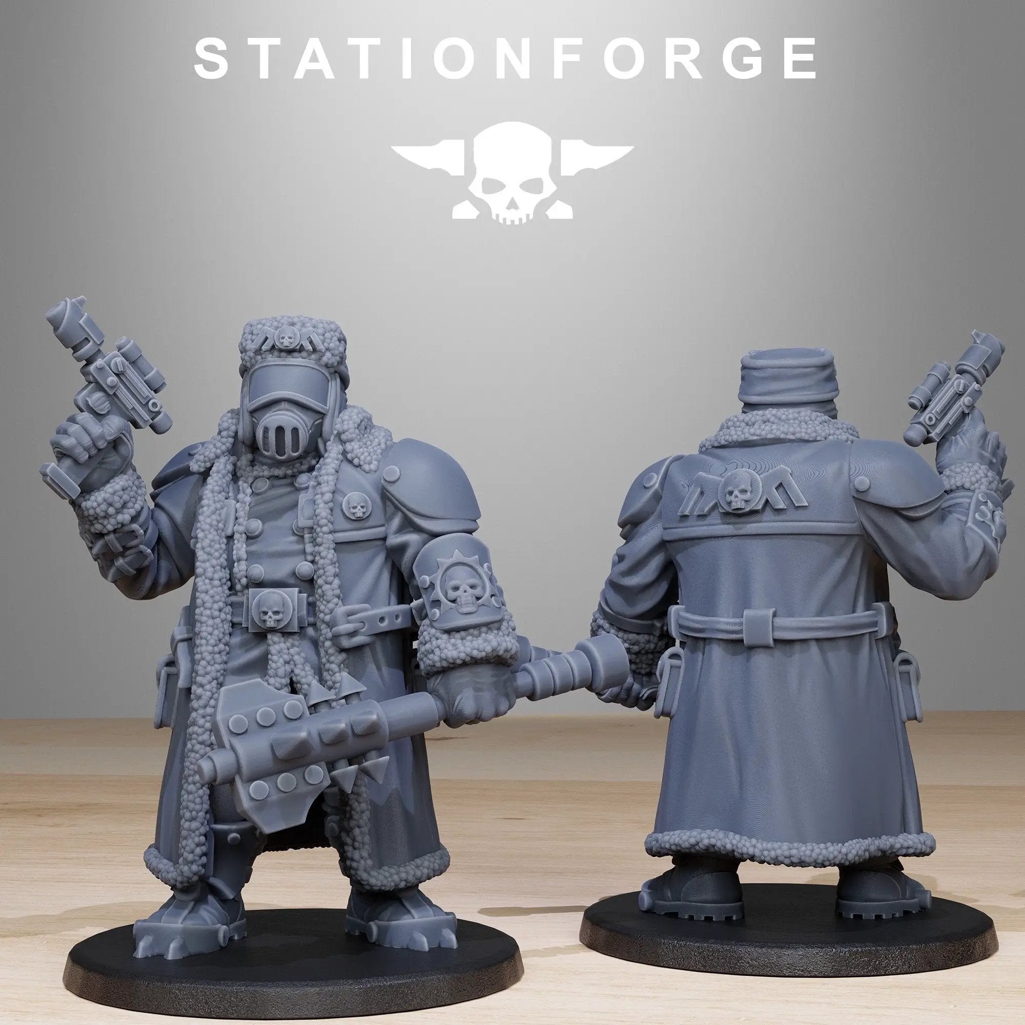 Set of 10 3D printed Frostwatch Mutants miniatures by StationForge for Last Hope Miniatures, detailed fantasy model figures.