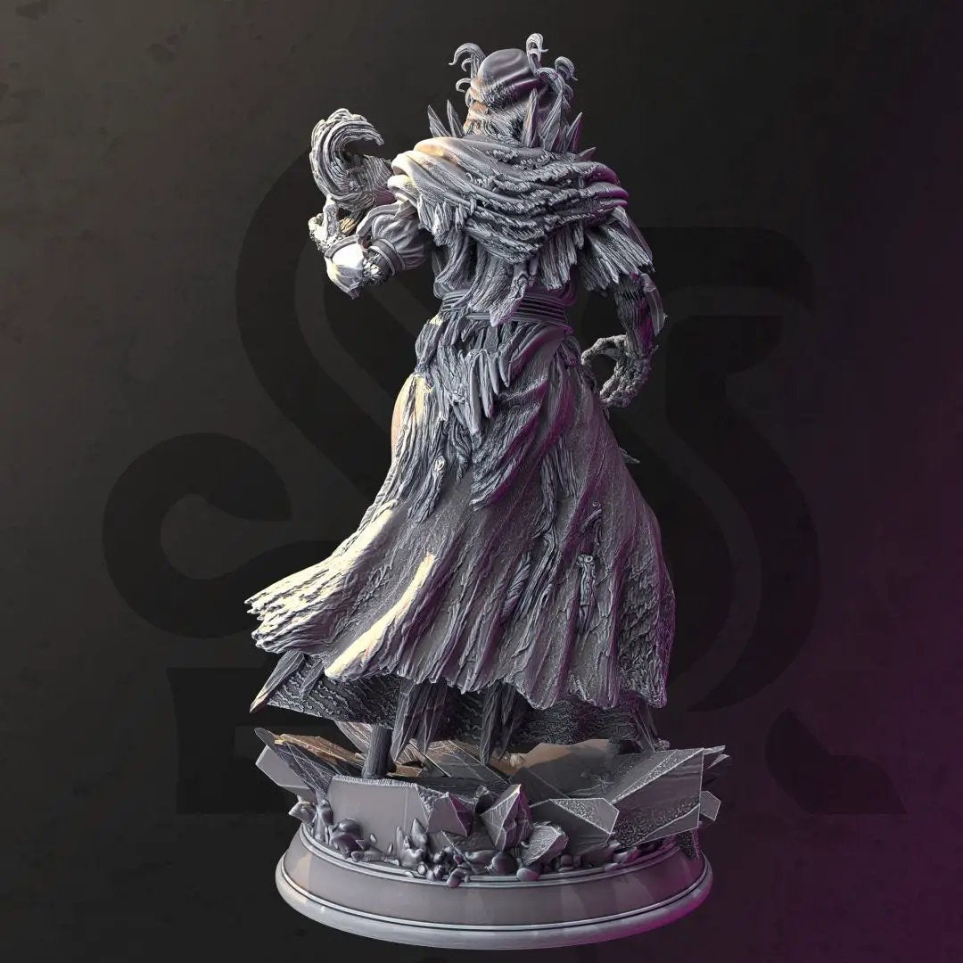 3D printed Frozen Lich model by Last Hope Miniatures, detailed undead figure from DM Stash set.