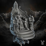 3D printed Furtea Dominus model by DakkaDakka Miniatures for Last Hope Miniatures, showcasing intricate details and dynamic pose.