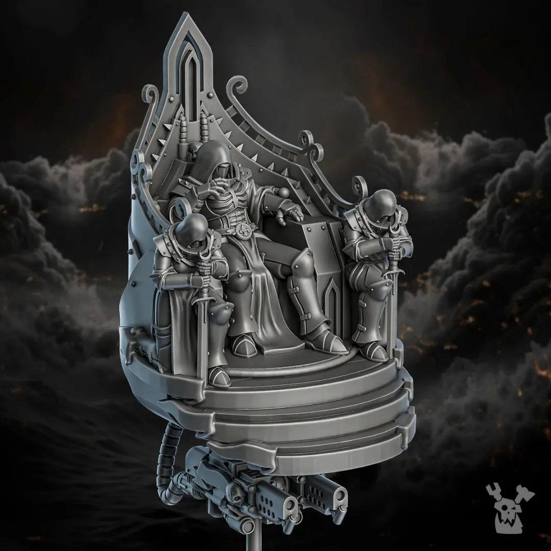 3D printed Furtea Dominus model by DakkaDakka Miniatures for Last Hope Miniatures, showcasing intricate details and dynamic pose.