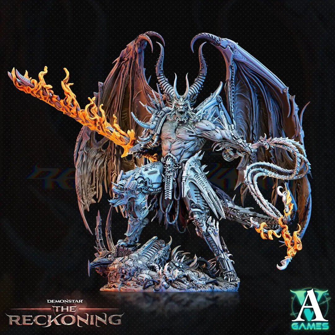 3D printed Galactic Chaoslord model by Last Hope Miniatures, detailed sci-fi creature for tabletop gaming and display.