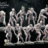 Set of 10 3D printed Ghul miniatures by Lost Kingdom Miniatures for Last Hope Miniatures tabletop game.