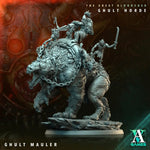 3D printed Ghult Mauler model by Last Hope Miniatures for Archvillain Games, featuring detailed monster sculpt on a gaming base.