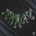 3D printed Gobbo Squad model by Last Hope Miniatures for DakkaDakka Miniatures, featuring detailed goblin figures in a dynamic pose.