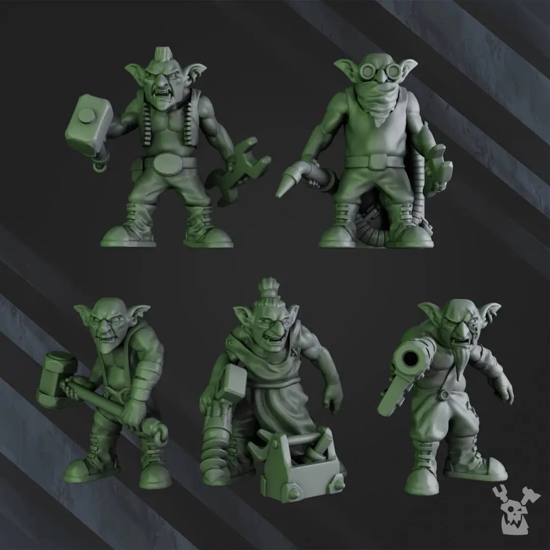 3D printed Gobbo Squad model by Last Hope Miniatures, featuring detailed goblin figures from DakkaDakka Miniatures collection.