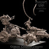 3D printed goblin chariot model by Last Hope Miniatures for Avatars of War, featuring detailed goblin figures and chariot design.
