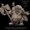 3D printed Goblin King model by Last Hope Miniatures for Avatars of War, detailed fantasy miniature figure for tabletop gaming.