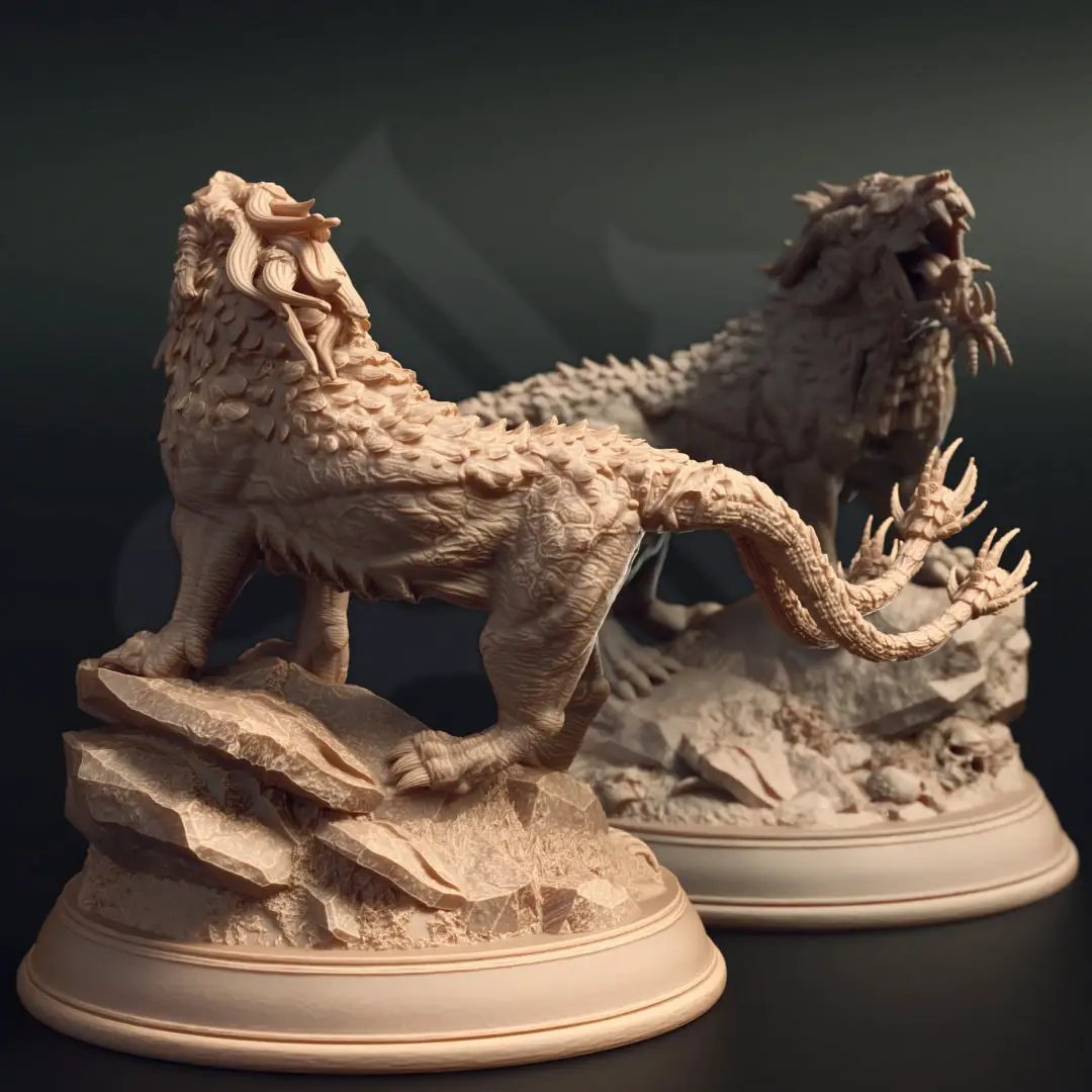 3D printed Godless Panther model by DM Stash from Last Hope Miniatures, featuring detailed design and intricate textures.