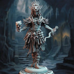 3D printed Goliath Blood Shaman Priestess model by Last Hope Miniatures, detailed fantasy figure for tabletop gaming.