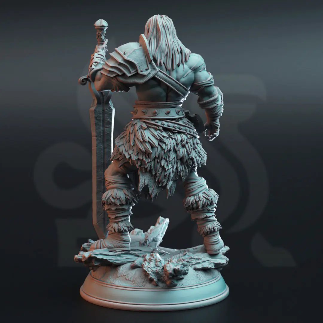 3D printed Goliath Giant Barbarian model from Last Hope Miniatures by DM Stash, detailed fantasy miniature figure.