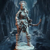 3D printed Goliath Hunter Ranger model by Last Hope Miniatures for DM Stash, detailed miniature figure on a display stand.