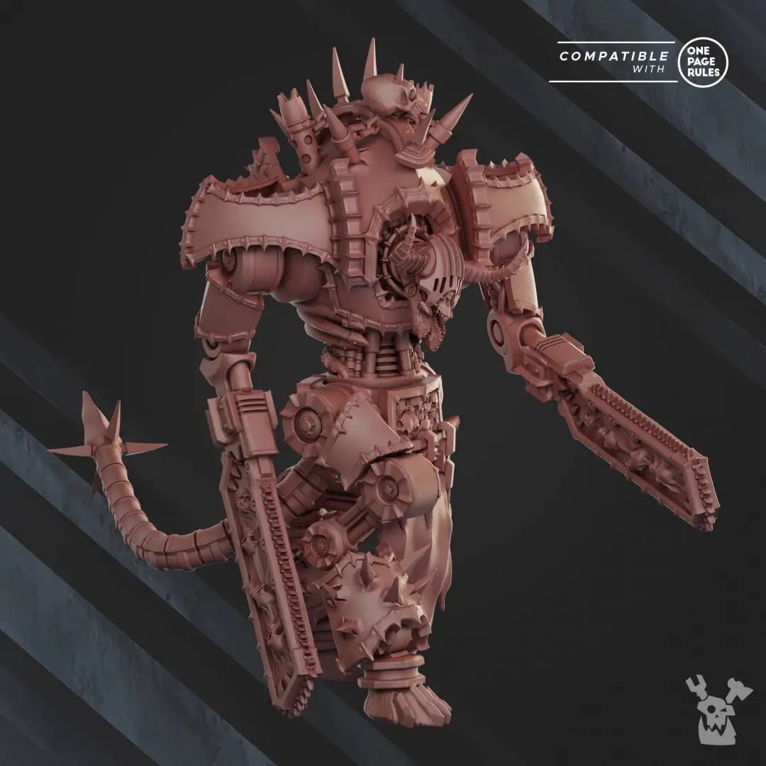 3D printed Gore Harvester model by DakkaDakka Miniatures, created by Last Hope Miniatures, featuring detailed sculpting and intricate design.