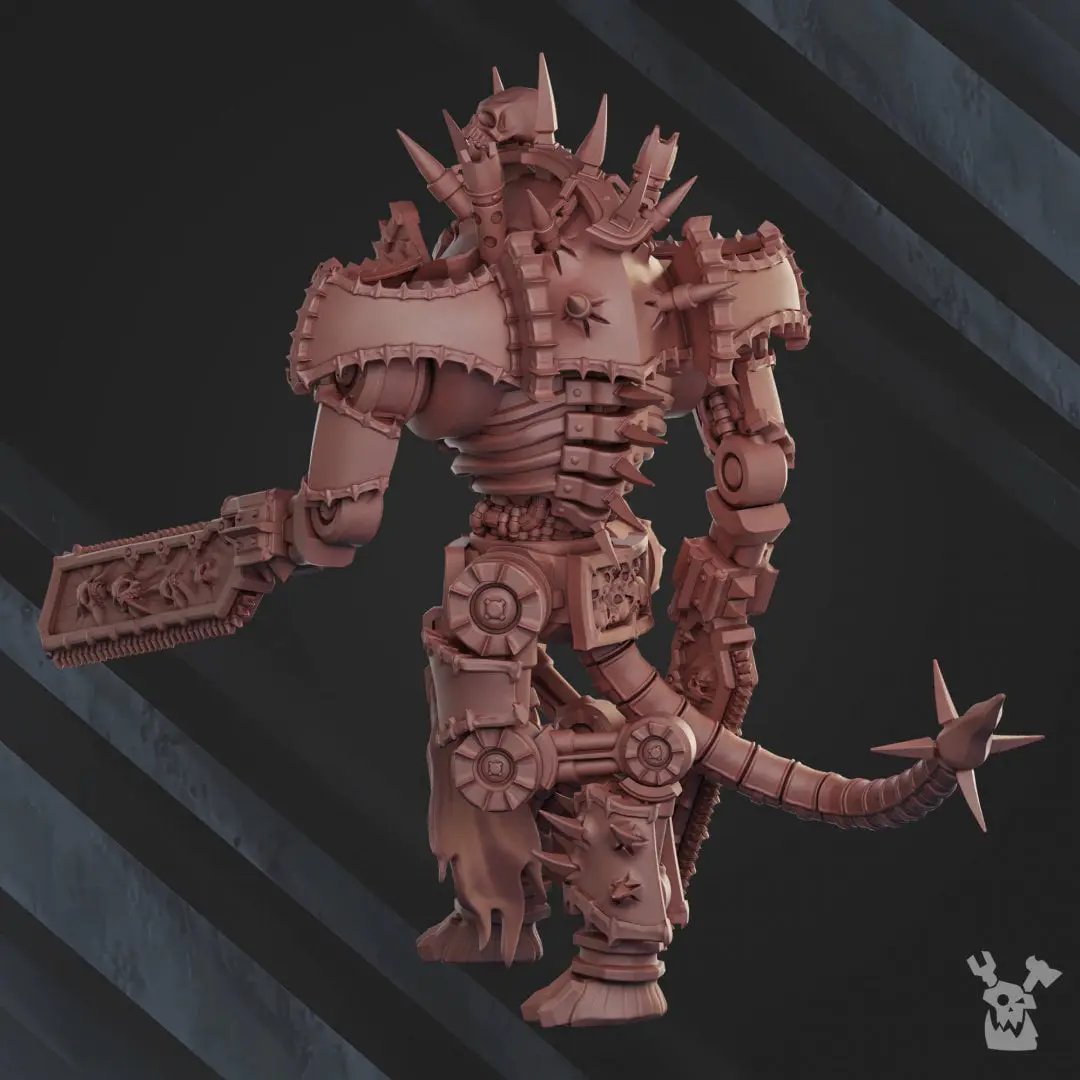 3D printed Gore Harvester model by DakkaDakka Miniatures, created by Last Hope Miniatures, featuring detailed creature with weaponry.