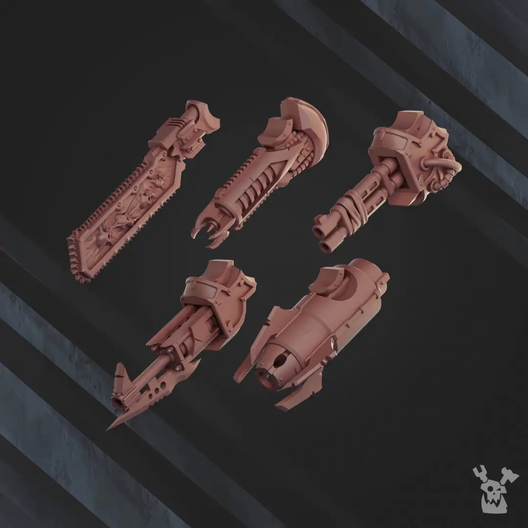 3D printed Gore Harvester model by DakkaDakka Miniatures, detailed miniature figure from Last Hope Miniatures collection.