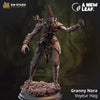 3D printed Granny Nora the Hag model by Last Hope Miniatures, detailed miniature figure for tabletop gaming.