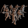 3D printed Green Hell Division Squad x10 models by Last Hope Miniatures for DakkaDakka Miniatures, detailed military miniatures on a white background.