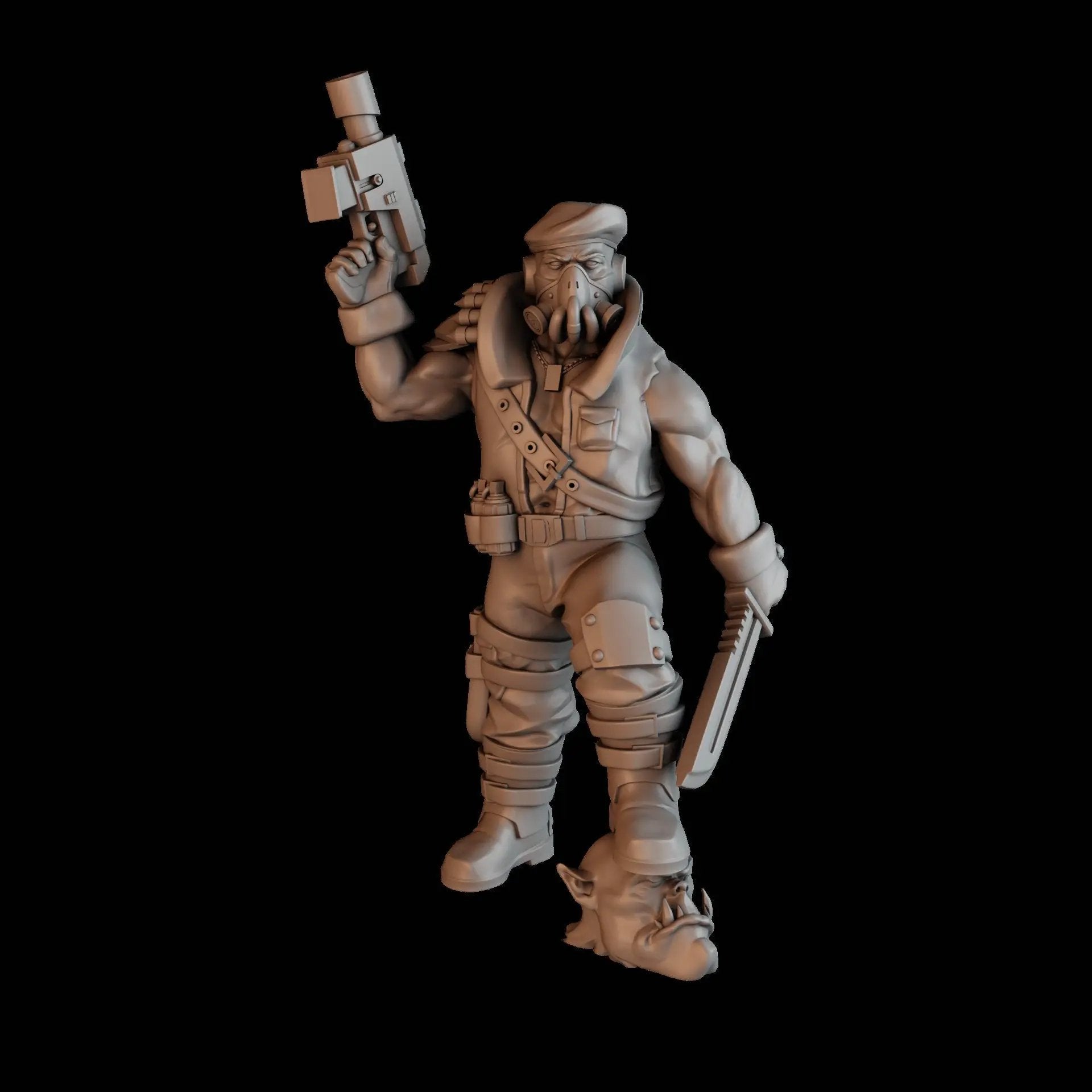 Group of 10 3D printed "Green Hell" Division Squad models by DakkaDakka Miniatures, detailed military miniatures for tabletop gaming