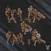 3D printed Green Hell Heavy Fire Support model by Last Hope Miniatures, featuring detailed military weaponry and green camouflage details.