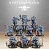 Set of 10 3D printed GrimGuard Mutants model miniatures by Last Hope Miniatures for StationForge.