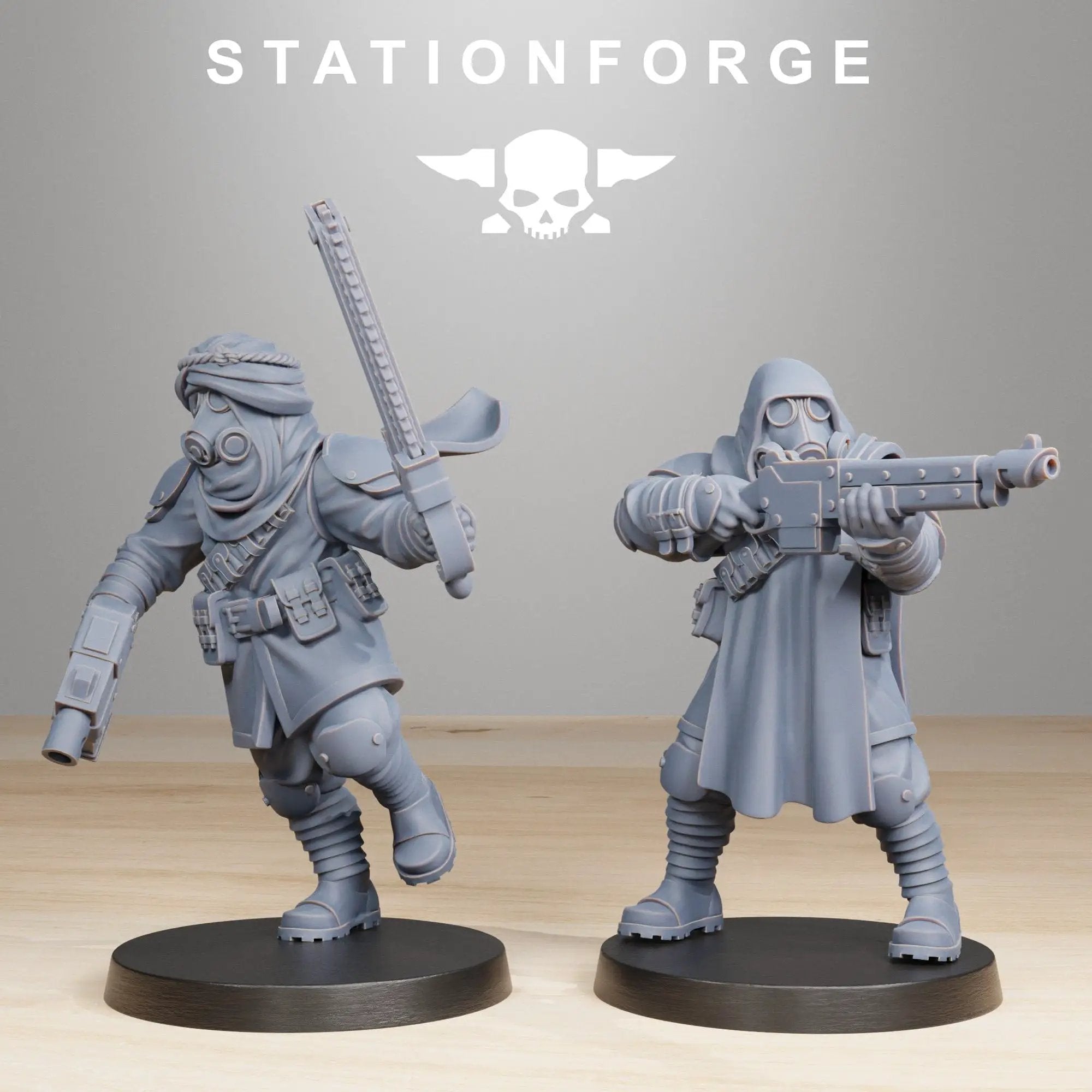 3D printed GrimGuard Scorchers model by StationForge Miniatures, detailed fantasy miniatures from Last Hope Miniatures.