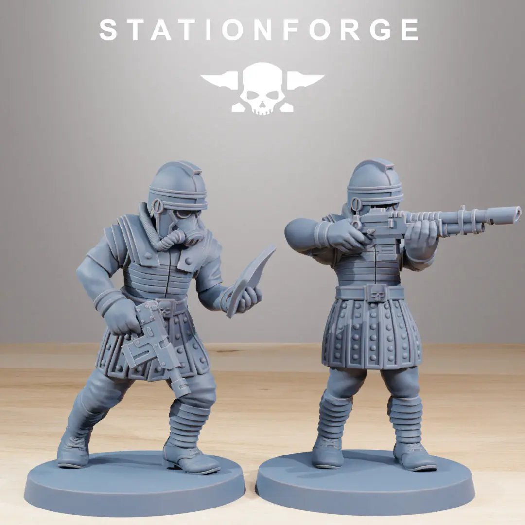 3D printed GrimGuard Vexillatio model by Last Hope Miniatures, featuring detailed miniature design for tabletop gaming.