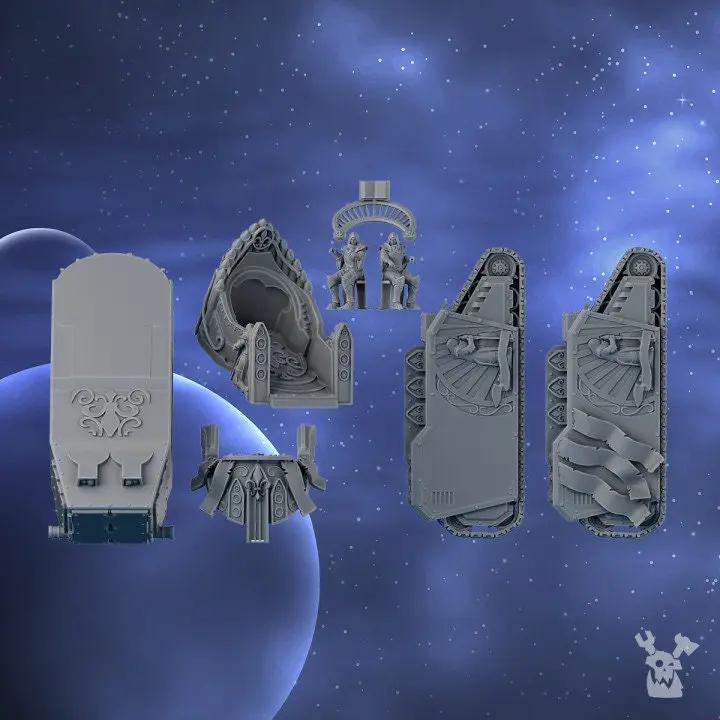 3D printed Heavy Preacher Tank model by Last Hope Miniatures, featuring detailed armor and weaponry, from DakkaDakka Miniatures.