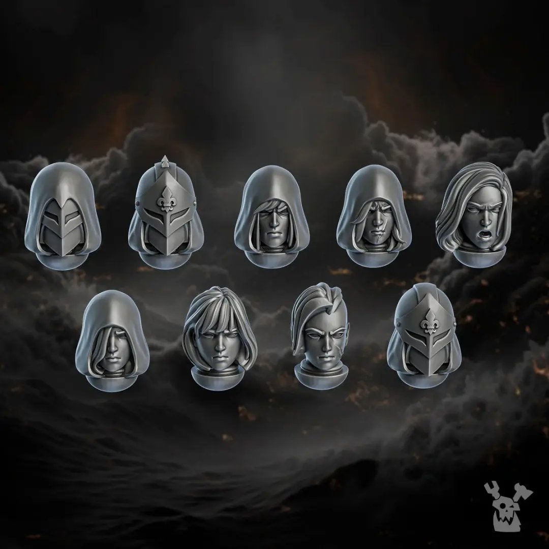 3D printed Heavy Sisters Squad model by Last Hope Miniatures for DakkaDakka Miniatures, featuring detailed armored figures.