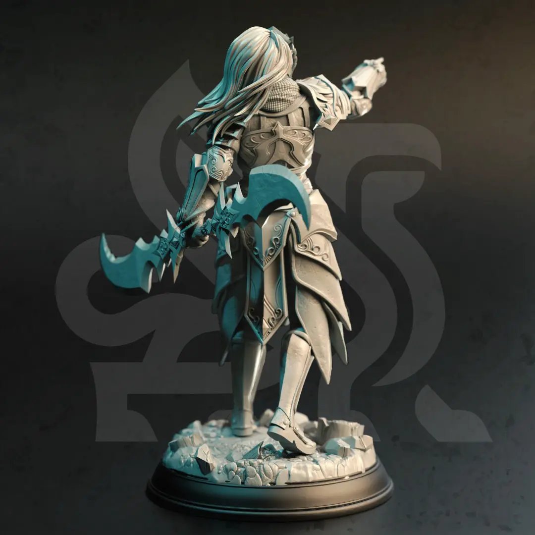3D printed High Elf Commander model by Last Hope Miniatures, detailed fantasy miniature figure for tabletop gaming.