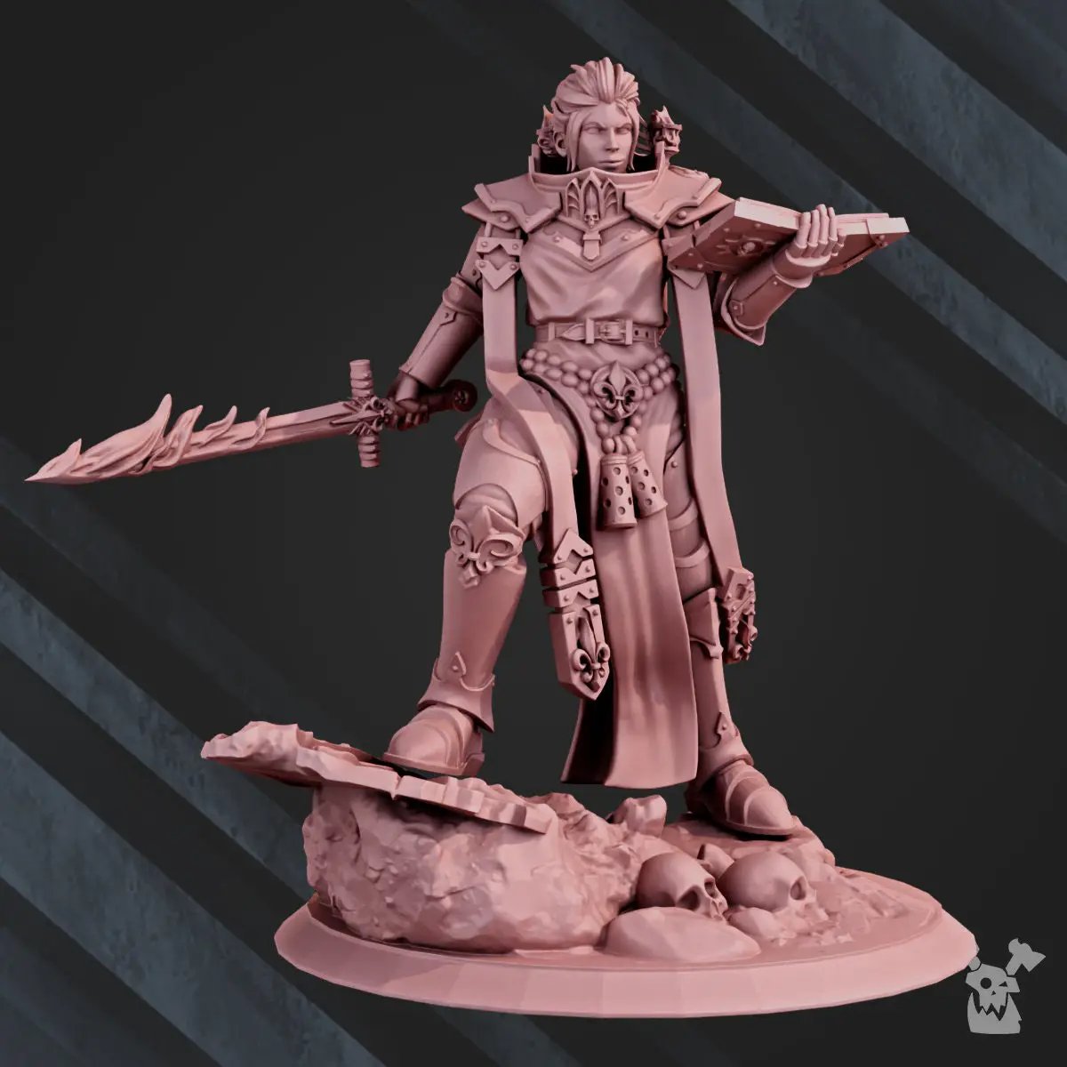 3D printed High Sister model by DakkaDakka Miniatures, detailed miniature figure from Last Hope Miniatures collection.