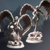 3D printed Hill Harpies model by Last Hope Miniatures, featuring detailed winged fantasy creatures in dynamic poses.
