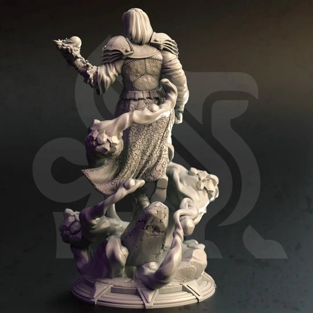 3D printed human Invoker model by Last Hope Miniatures, detailed figure with intricate design from DM Stash collection