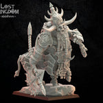 3D printed Hurgroth Bul-Thaur hero model by Lost Kingdom Miniatures, detailed fantasy tabletop gaming miniature.