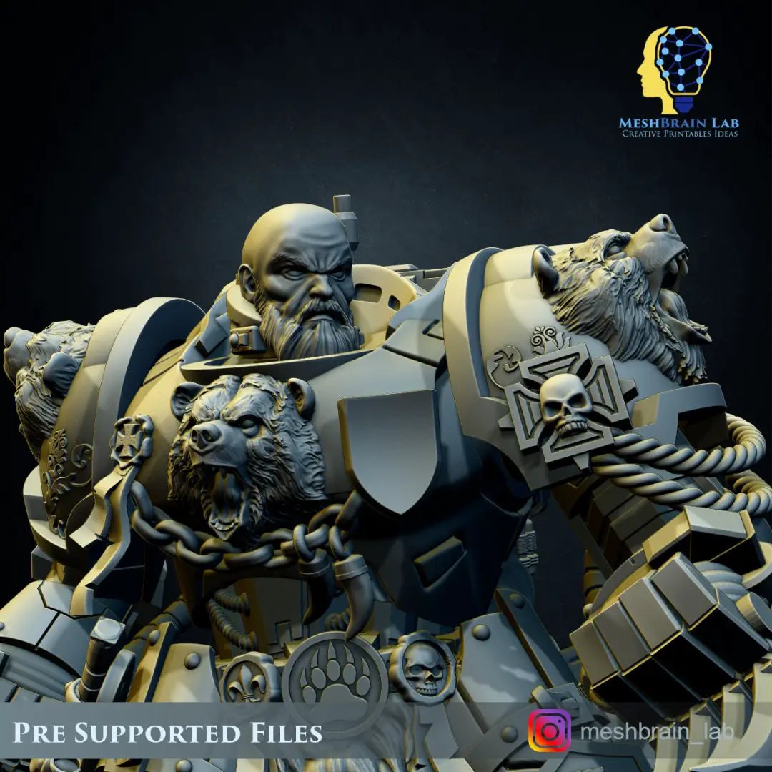 3D printed Imperial Marine Master of the Order Beasts model by Last Hope Miniatures for tabletop gaming and collector displays.