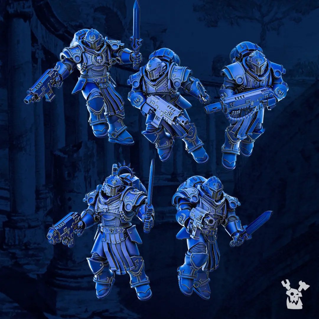 3D printed Impetum Alis Squad x5 miniature models by Last Hope Miniatures, from DakkaDakka, displayed on a plain background.