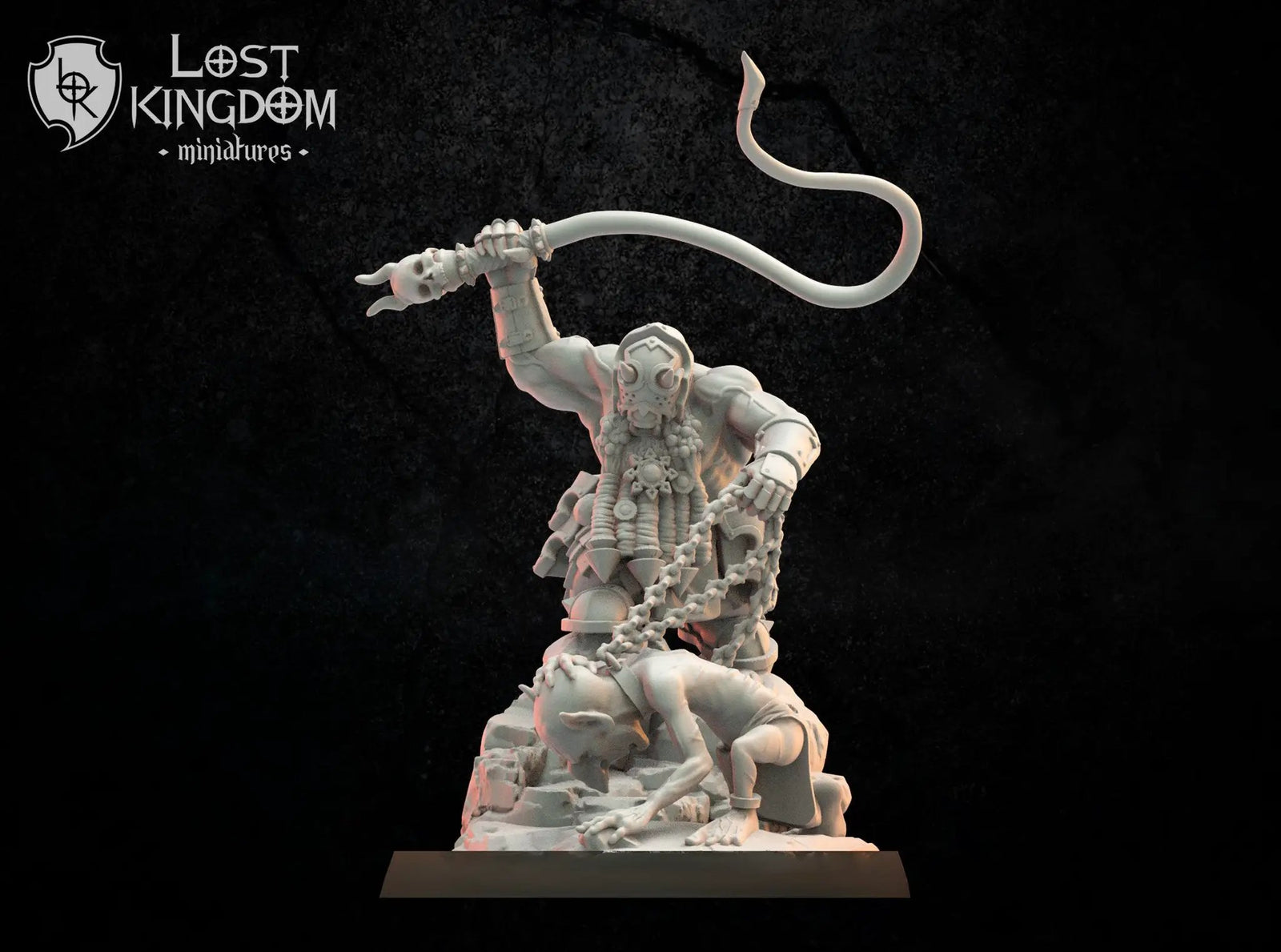 3D printed Infernal Dwarf Slaver model by Last Hope Miniatures, detailed miniature figure from Lost Kingdom Miniatures collection.
