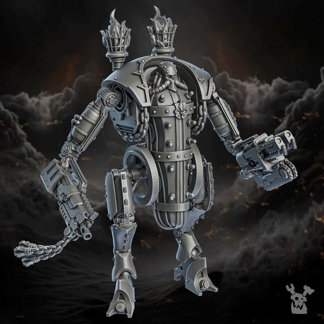3D printed Ironpain Engine model by DakkaDakka Miniatures, detailed sci-fi engine with intricate design from Last Hope Miniatures.