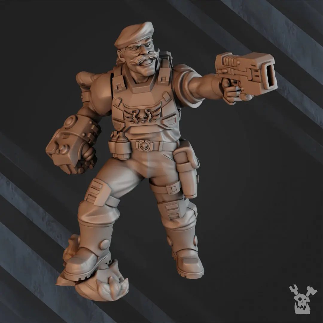 Three 3D printed Jungle Commando Squad models by Last Hope Miniatures, featuring detailed military figures with jungle gear.