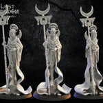 3D printed Kaguya Moonlight Priestess model by Last Hope Miniatures, detailed miniature figure showcasing intricate design and craftsmanship.