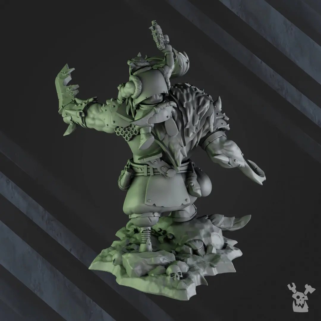 3D printed Khan De Golda tooth model by Last Hope Miniatures from DakkaDakka, detailed miniature for tabletop gaming or display.