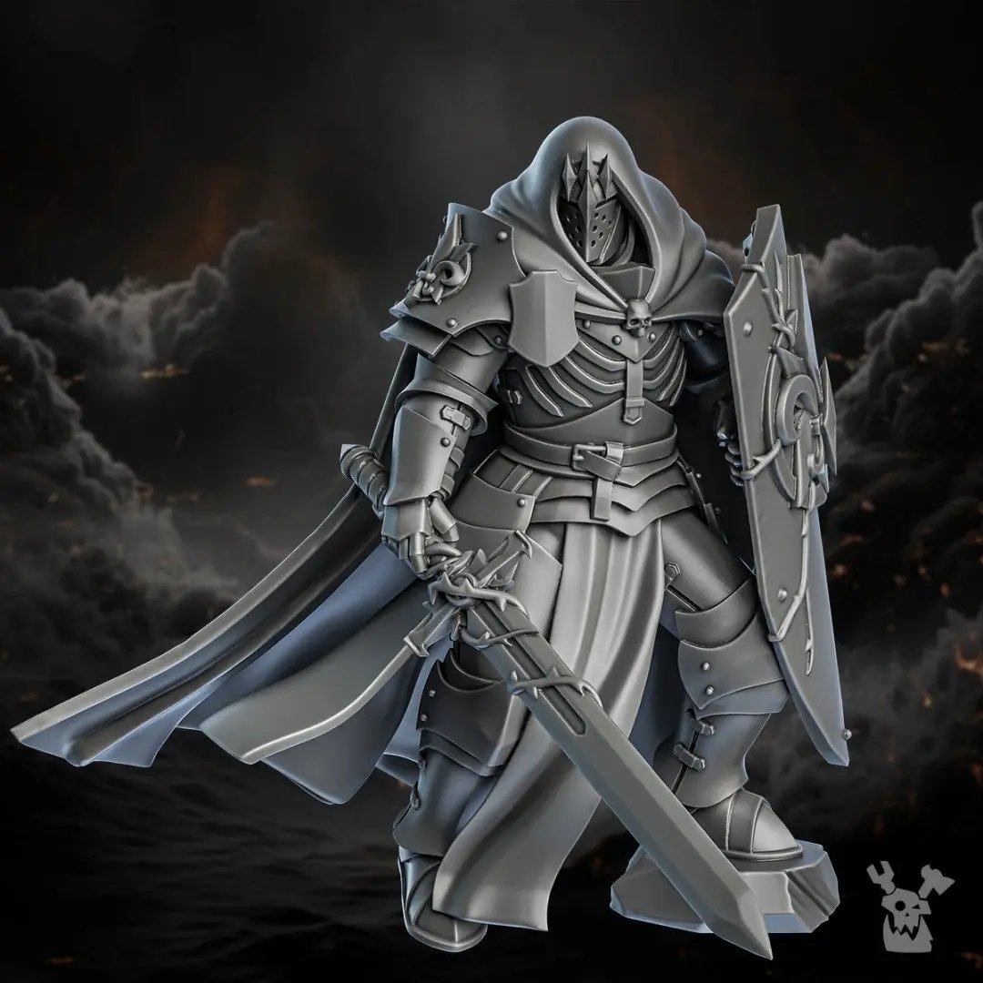 3D printed Knights of the Thorn model by Last Hope Miniatures, featuring detailed knight figures with armor and weapons.