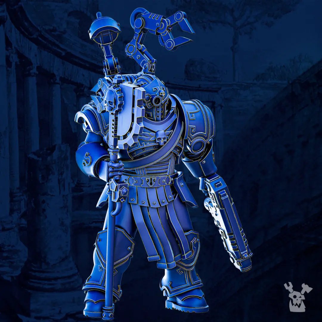 3D printed Legio Prima Victrix Mechanic model by Last Hope Miniatures, detailed sci-fi mechanic figure from DakkaDakka collection.
