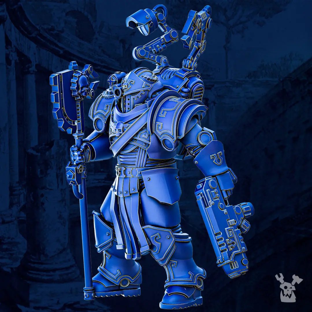 3D printed Legio Prima Victrix Mechanic model by Last Hope Miniatures, featuring detailed mechanical parts and futuristic design.