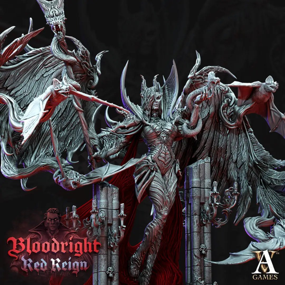 3D printed Lilith model by Last Hope Miniatures for Archvillain Games, detailed fantasy character with intricate sculpting.